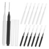 FOMIYES 60pcs Portable Eyebrow Brushes with Caps Mini Eyelash Applicators