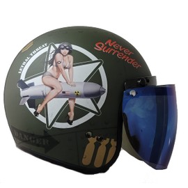 Vega 3-Snap Flip Shield (Blue Mirror, One Size)