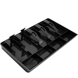 Cash Register Drawer Insert Tray- Cash Money Tray,Portable Currency Till Replacement Money Organizer Storage Box (5 Bill/4 Coin)