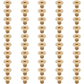 50Pcs Flat Hex Socket Screw Copper Countersunk Head Fastener Hardware Industrial Supplies M4M4x6