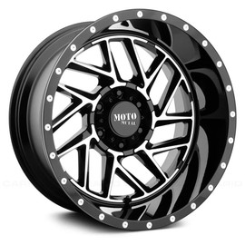 MOTO METAL MO985 BREAKOUT Gloss Black Machined Wheel Chromium (hexavalent compounds) (16 x 8. inches /5 x 78 mm, -6 mm Offset)