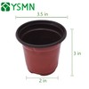 YSMN 100 Pcs Nursery Seedlings Pots - 3.5 Inches Seed