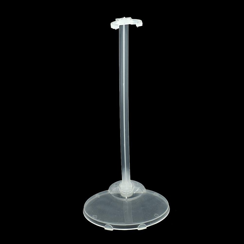 Qlychee 10pcs Transparent Stand Support for Dolls Mini Display Holder