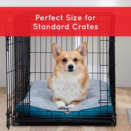 Brindle Shredded Memory Foam Dog Bed - Orthopedic Pet Mat - Crate Bed - Machine Washable Water Resistant Cover