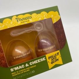 Holler and Glow x Panera Bread Lip Balm Collab Mac N Cheese & Bread Scented
