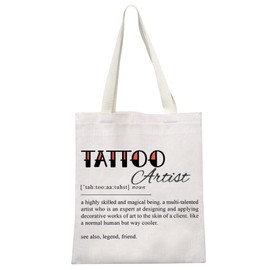 Tattoo Master gift Tatted Ink Artist Gift Body Art Modification Gift Tattoo Artist Definition Gift Tote Bag Gift for Tattooer (Tattoo Artist Tote CA)