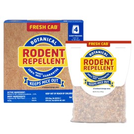 Fresh Cab Botanical Rodent Repellent 5 Scent Pouches - EPA Registered, Keeps Mice Out