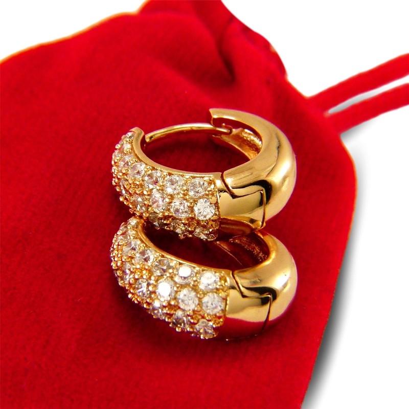 Blue Diamond Club - 18ct Gold Filled Womens Party Earrings