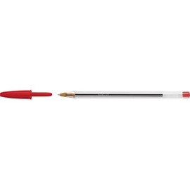 BIC 8373619 - Bic Cristal Ballpen Medium Red Pk50