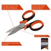 6" Professional Electrician Scissors, for Cutting and Stripping Electrical Wire