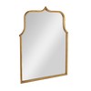 Creative Co-Op Arched Metal Framed Wall Mirror, Antique Goldleaf
