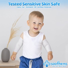 Eczema Psoriasis - Mangas para brazos y rodillas para niños - Tratamiento de eccema para aliviar la picazón para bebés y niños pequeños