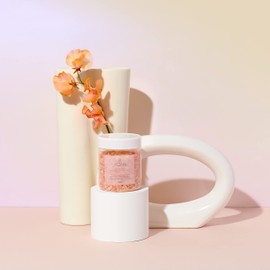 YOAN BQ Bath Salt, Geranium, Frankincense & Ginger Scent, Himalayan Rock Salt, Bath Salt, Aroma, Moisturizing, Pore Care, Body Care, Gift, Present