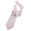 Alizeal Mens Floral Pattern Tie with Flower Printed Pocket Square