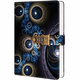 ZXHQ Diary with Lock for Women/Men, Secret Diary for Girls, A5 (15.9 × 21.5 cm)