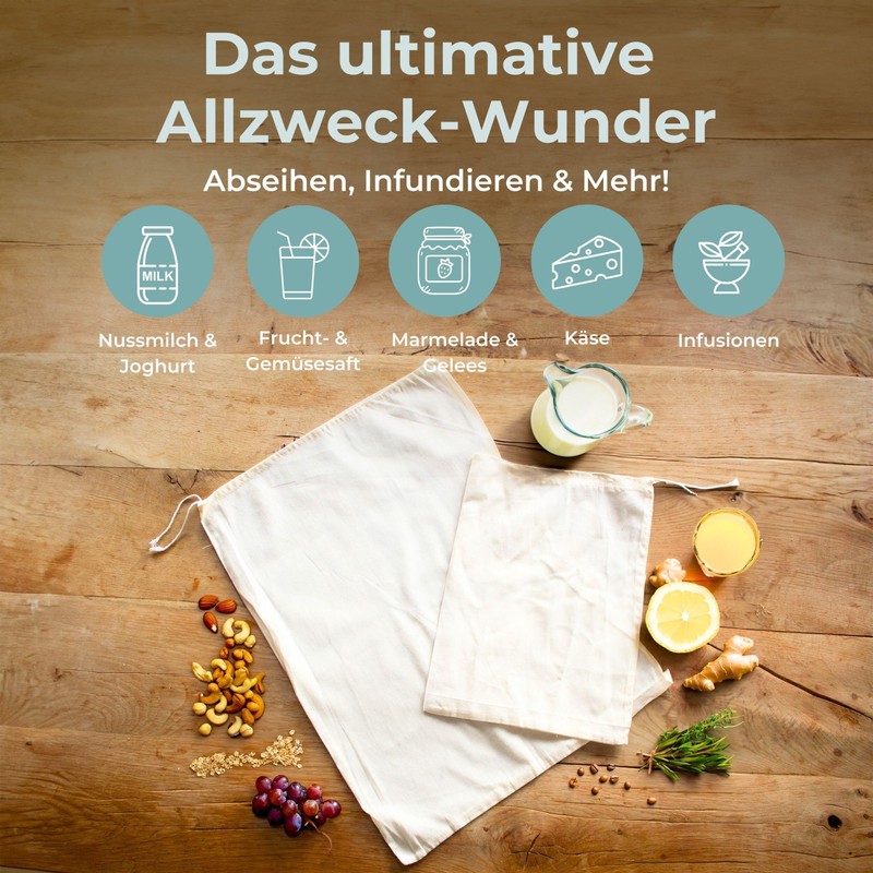 Cheese Cloth - 1 Pack (55 x 40 cm) Unbleached
