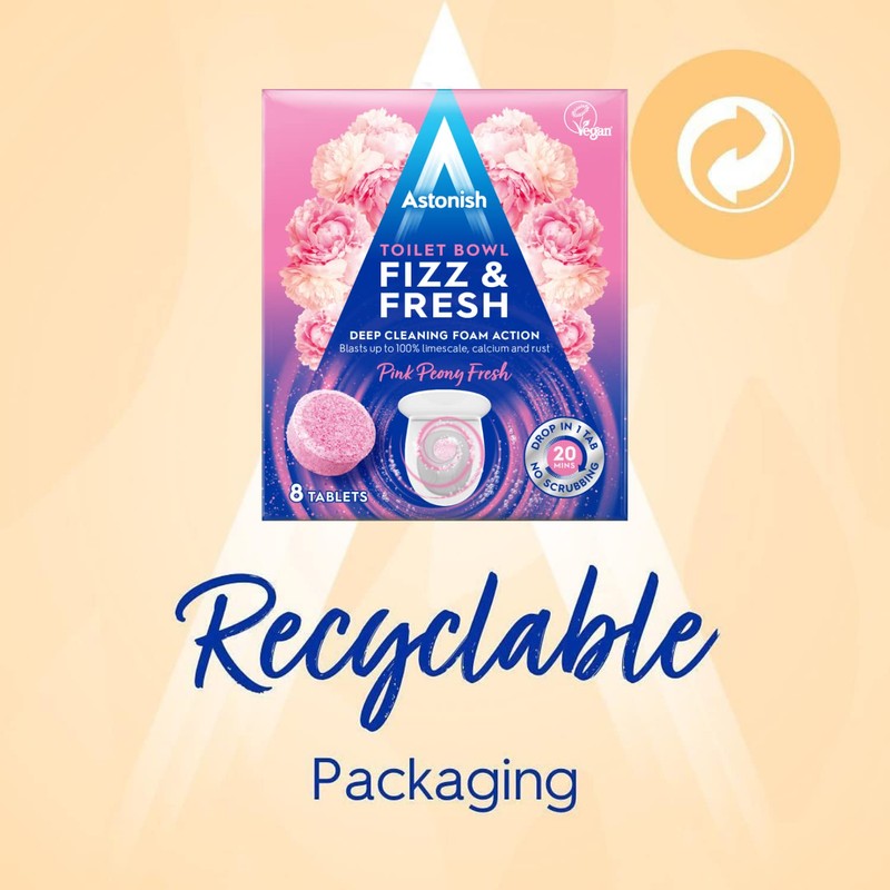 Astonish Foaming Pink Peony Toilet Bowl Cleaner - Deep Cleaning