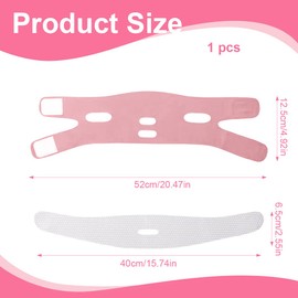 NHQZ Double Chin Removal, Double Chin Mask, Facelift Band, Reusable V-Shaped Mask, Double Chin Remover, Sleeping Facelift Band, Care Neck Mask for Men and Women, 1 Piece, bronze