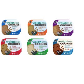 Weighless Cookies Gluten Free Low Carb Variety Pack 6 Flavors (Variety Pack 6 Flavors)