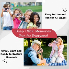 Clikoze Disposable Camera with 27 Exposures, Ultramax ISO 400 35mm Film Single-Use Camera with Flash (5 Camera's)