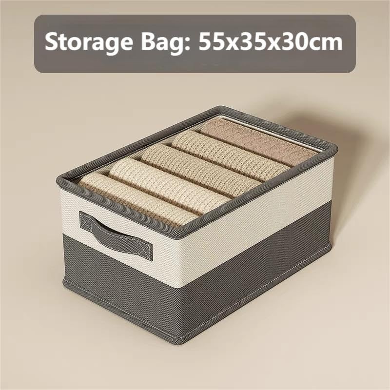 AURMOO Storage Box, 58 L Boxes Storage, Storage Basket, Foldable,
