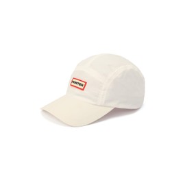 HUNTER Ripstop Baseball Hat, Nylon Cap with Brand Logo, Versatile Accessory, White