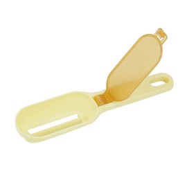 IKAAR Fish Scaler Plastic Fish Scale Remover Fish Scale Scraper Fish Scales Clean Manual Tool with Scale Catch Tray for Fish Yellow