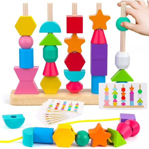 Unbranded Montessori - Juego de juguetes de secuenciación de cuentas