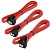 deleyCON 3 x 50 cm SATA 3 Nylon Cable Set