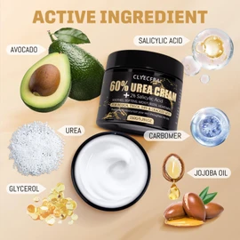 Clyecfra 60% Urea Cream with 2% Salicylic Acid, Urea Cream 60 Percent for Feet & Hands- Maximum Strength Moisturizer for Rough, Dry, Thick & Cracked Skin, Callus Remover, Deep Hydration, 150g