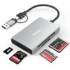 vantisan Lector de Tarjeta de Memoria Múltiple 4 en1,Adaptador Lector