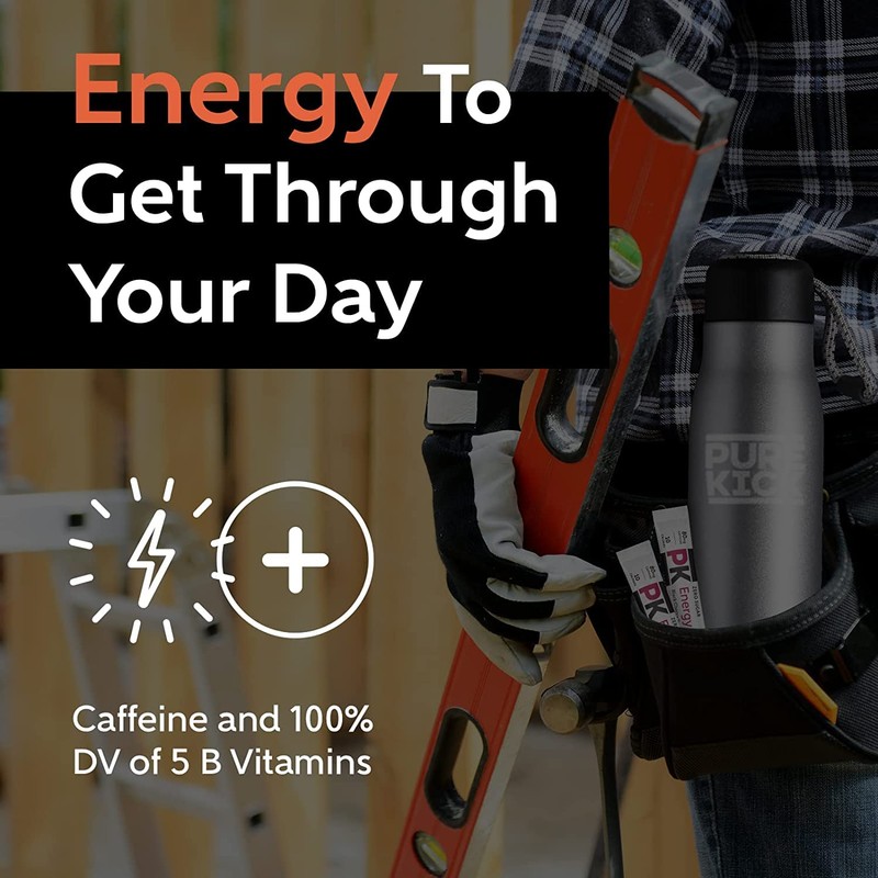Pure Kick Energy Singles To Go Drink Mix, Blood Orange,