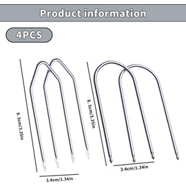 4 Pcs Car Radio Removal Tool Key, Car Radio Removal Tool Kit - U & V Shape Universal Audio Release Keys, Car Stereo Removal Tools Professional Auto Stereo Removal Set for Easy Access & Repair