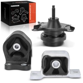 A-Premium Engine Motor and Transmission Mount Kit Compatible with Honda CR-V CRV 2002 2003 2004 2005 2006 L4 2.4L, Automatic Transmission, 3-PC Set, Replace# 50840-S7C-980, 50840-S6M-981