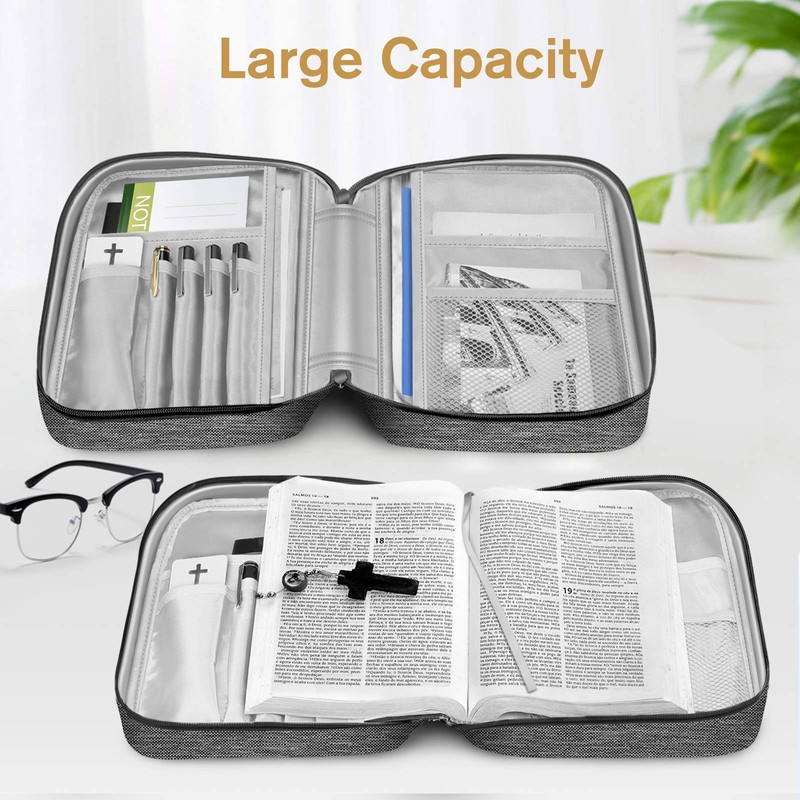 FINPAC Bible Cover, Carrying Book Case Church Bag Bible Protective