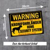 Kromfohrländer Warning Security System Door Sign Dog Warning Sign