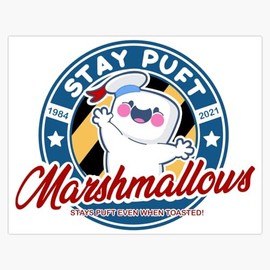 Leyland Designs Stay Puft Bumper Sticker Window Water Bottle Decal 5""