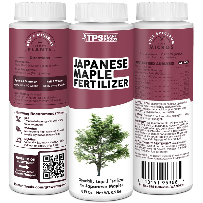 Japanese Maple Fertilizer, Complete Liquid Plant Food for All Japanese
