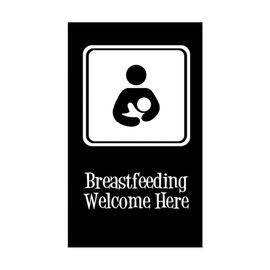 CafePress Breastfeeding Welcome Here Sticker Rectangle Bumper Sticker Car Decal