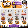Yarratech 100 Piezas Bolsas de Dulces de Halloween, Bolsitas de