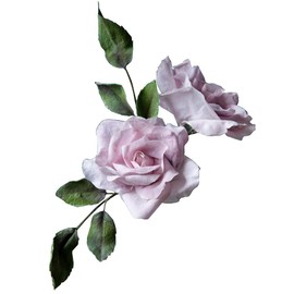 Crystal Candy Make-a-Rose Wafer-Paper Flower Kit, Pink