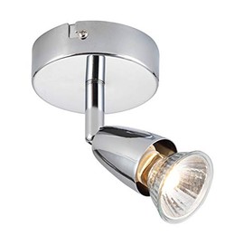 Saxby Amalfi 50W Single Chrome Plated Decorative Commercial Domestic Adjustable Spotlight