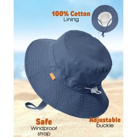 FURTALK Baby Toddler Sun Hat Kids Bucket Hat UPF50+ UV Adjustable Lightweight Breathable for Outdoor Activities