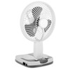 Technical Pro Adventure Series Rechargeable Desk/Wall Fan with LED Work Lamp, Adjustable Tilt Super-bright LED Lamp
