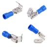 Glarks 100pcs 16-14 Gauge Semi Insulated Piggy Back Spade Electrical