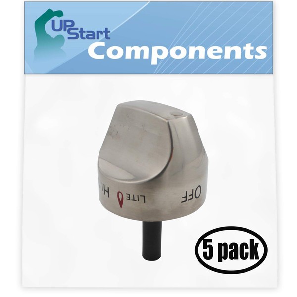 5 Pack Replacement Control Knob Assembly WB03K10265 Stainless Steel for