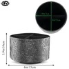 lizimandu Round Leather Art Supply Organizer,Remote Control Holder,360 Degree Spinning,Multi-Functional