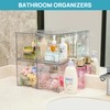 Vtopmart 4 Pack Stackable Storage Drawers, 6.6''Tall Acrylic Bathroom Makeup