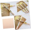 FUNOMOCYA 10pcs Wooden Rolling Pin for Baking Smooth Non Stick