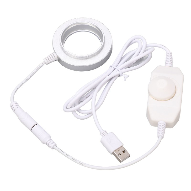 LED Ring Light Adjustable for Stereo Microscope Industrial Camera Imaging